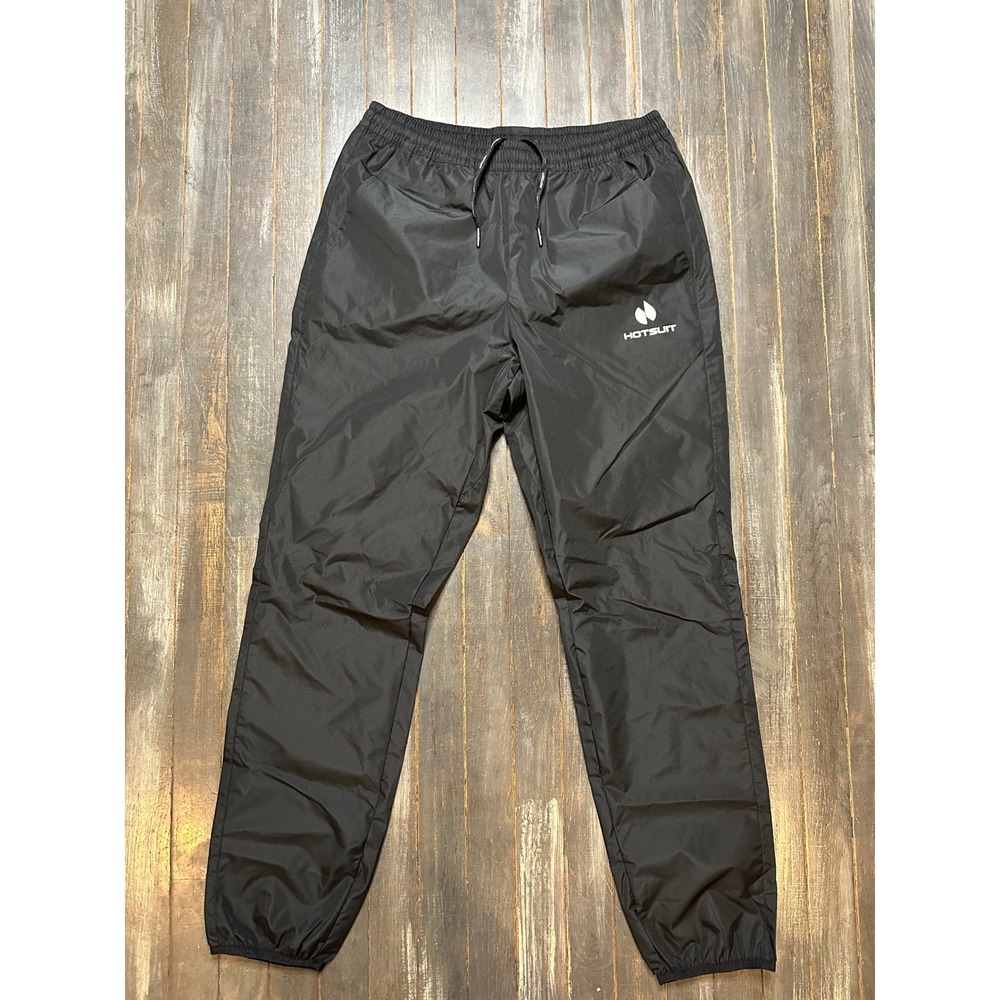 Hotsuit Mens Sauna Pants Black Silver Heat REG Sweat Pants Weight Loss